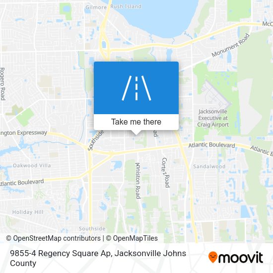 Mapa de 9855-4 Regency Square Ap