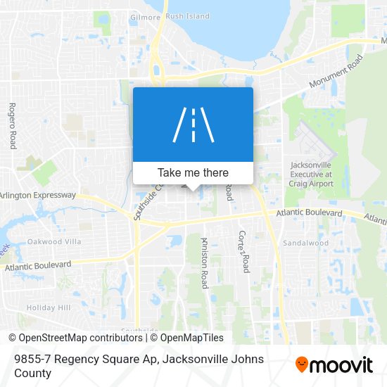 Mapa de 9855-7 Regency Square Ap