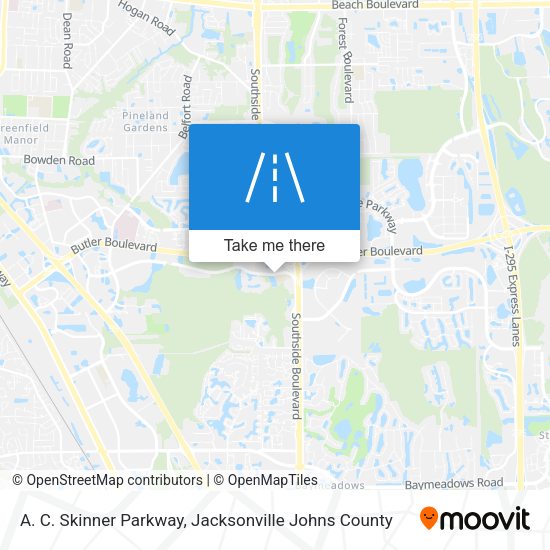 A. C. Skinner Parkway map