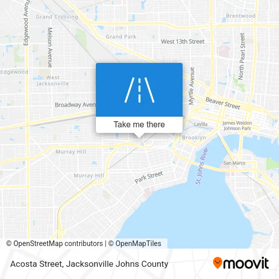 Acosta Street map