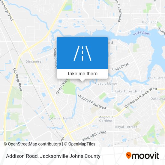 Addison Road map
