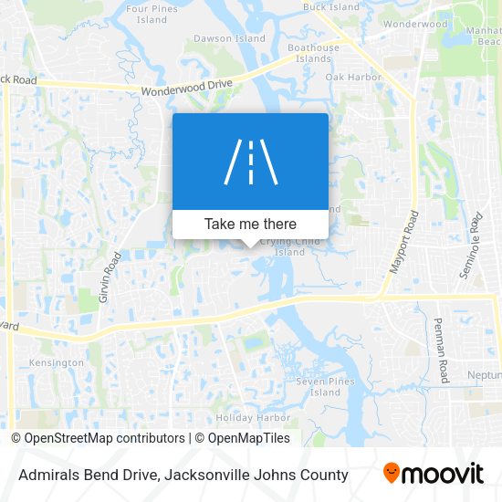 Mapa de Admirals Bend Drive