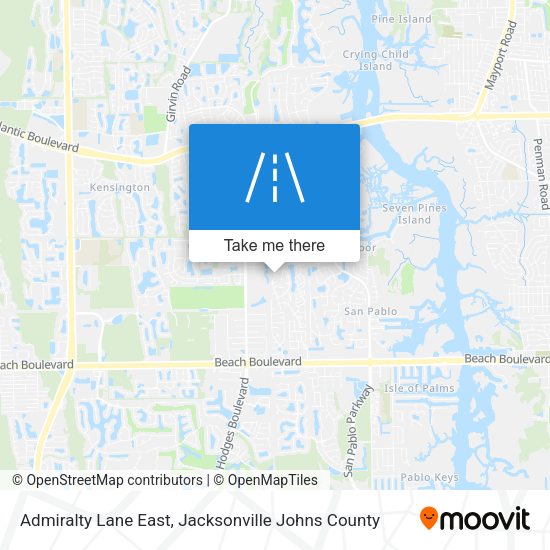 Admiralty Lane East map