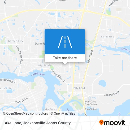 Ake Lane map
