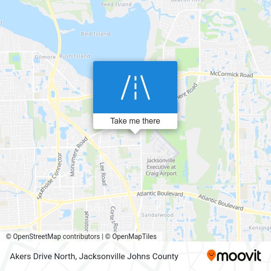 Mapa de Akers Drive North