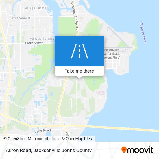Akron Road map
