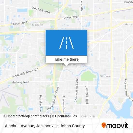 Alachua Avenue map