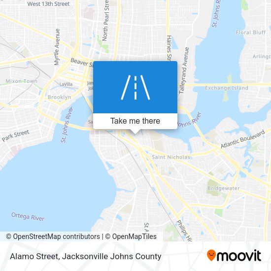 Mapa de Alamo Street
