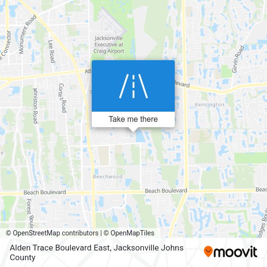 Alden Trace Boulevard East map