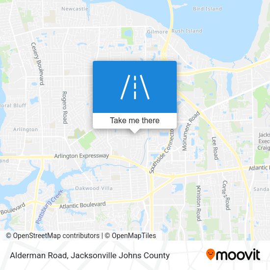 Mapa de Alderman Road