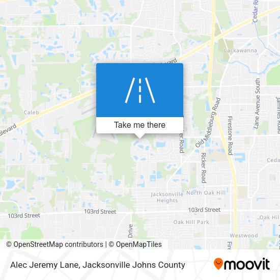 Alec Jeremy Lane map