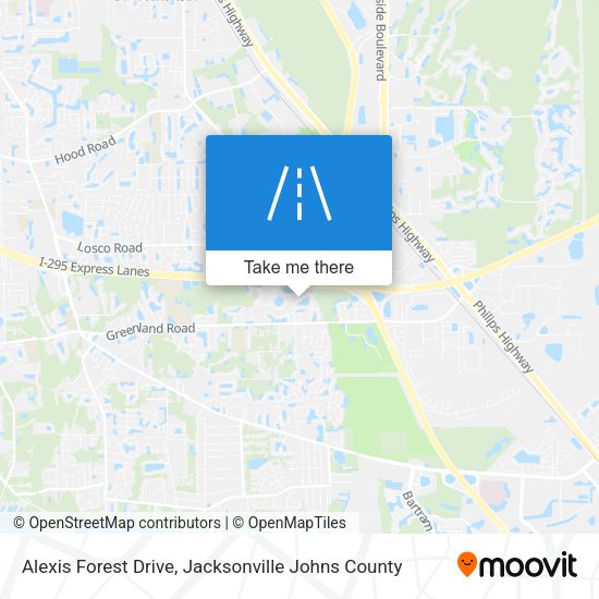 Alexis Forest Drive map