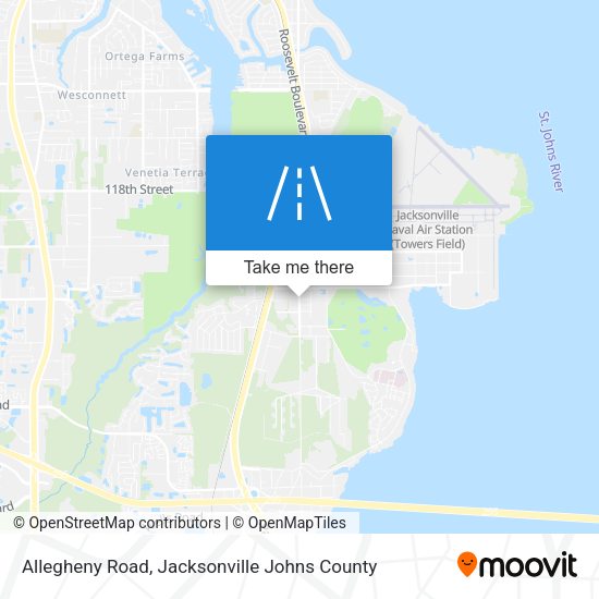 Allegheny Road map