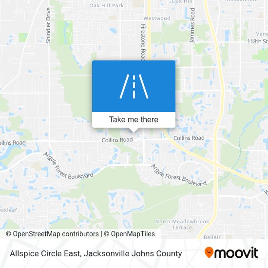Mapa de Allspice Circle East