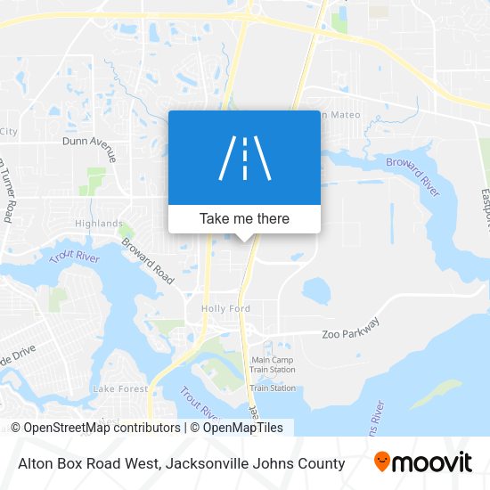 Alton Box Road West map