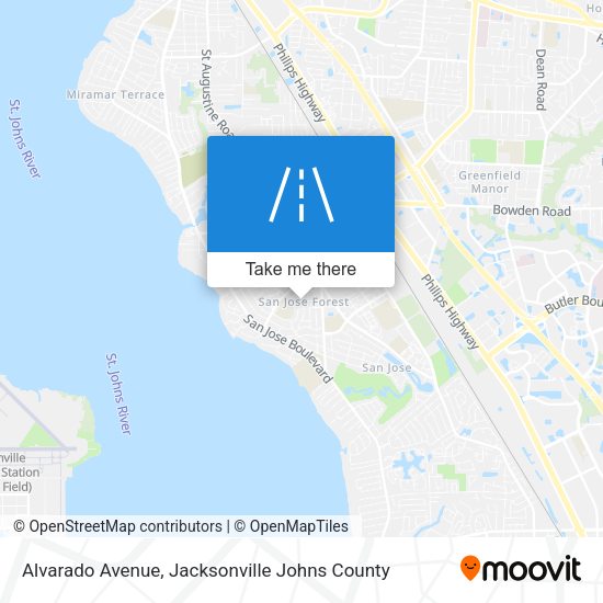 Alvarado Avenue map