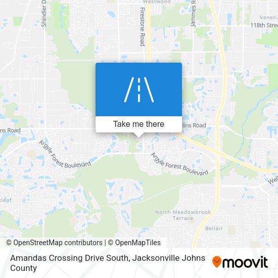 Amandas Crossing Drive South map