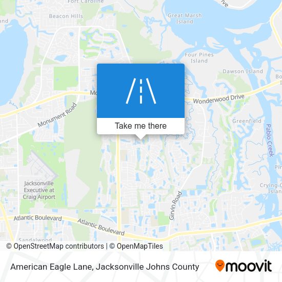 American Eagle Lane map