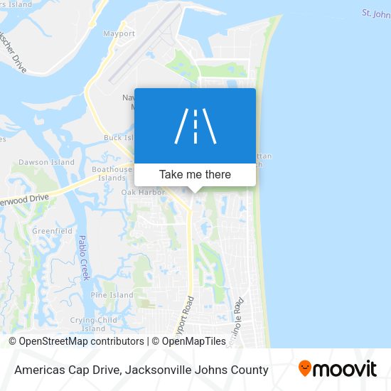 Americas Cap Drive map