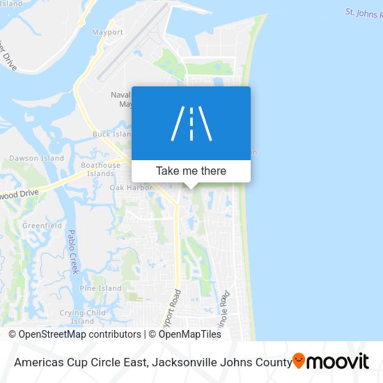 Americas Cup Circle East map