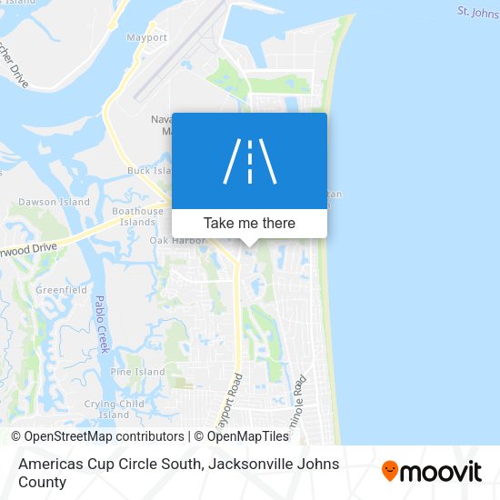 Americas Cup Circle South map