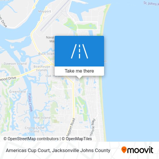 Americas Cup Court map