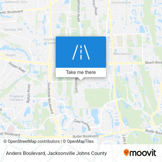 Anders Boulevard map