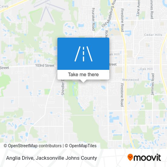 Anglia Drive map