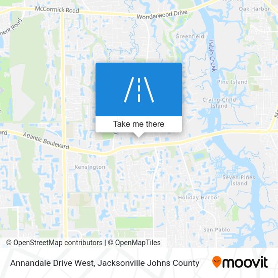 Annandale Drive West map