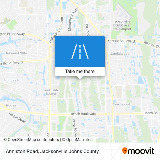 Anniston Road map