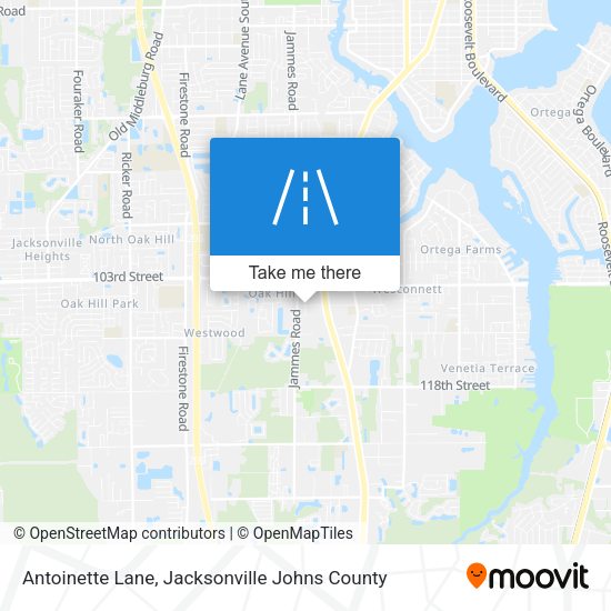 Antoinette Lane map