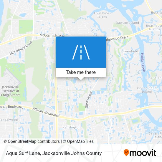 Aqua Surf Lane map