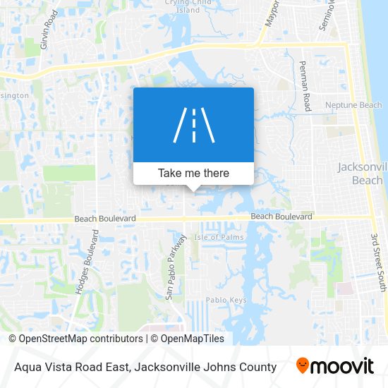 Aqua Vista Road East map