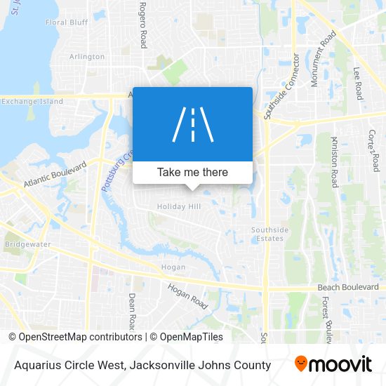 Mapa de Aquarius Circle West