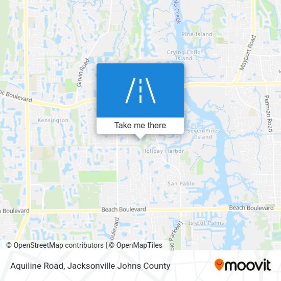 Mapa de Aquiline Road