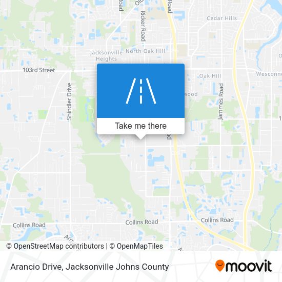 Mapa de Arancio Drive