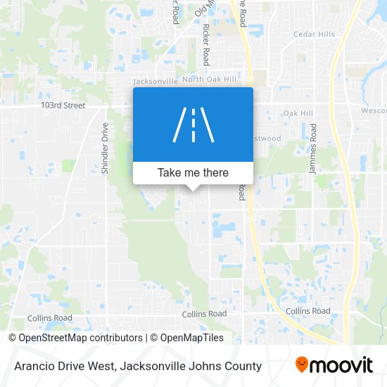 Mapa de Arancio Drive West