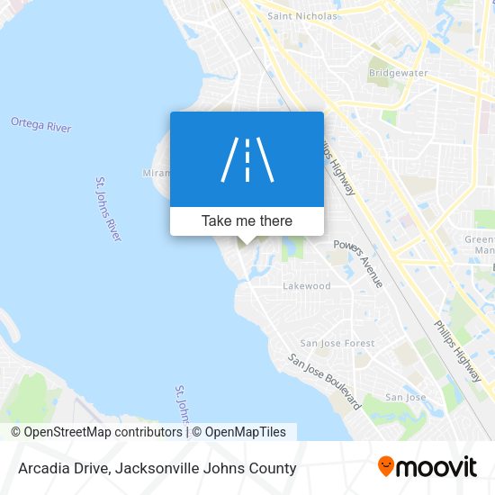 Arcadia Drive map