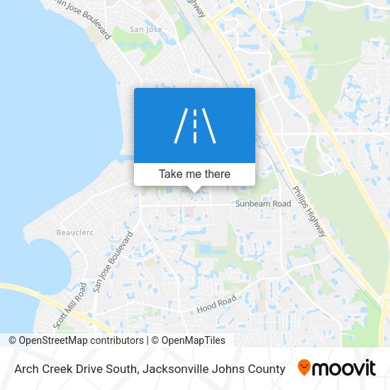Mapa de Arch Creek Drive South