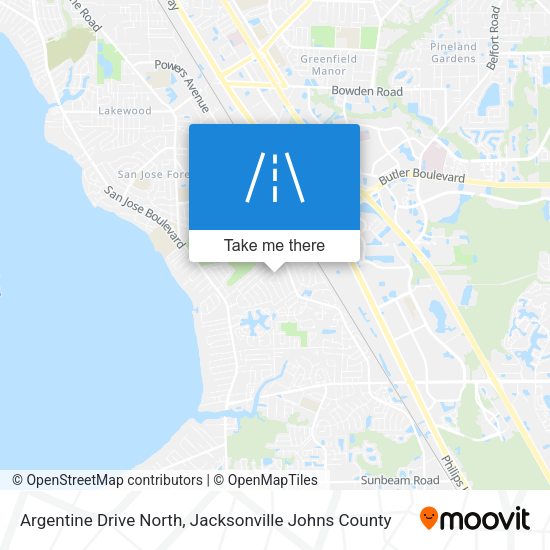 Argentine Drive North map