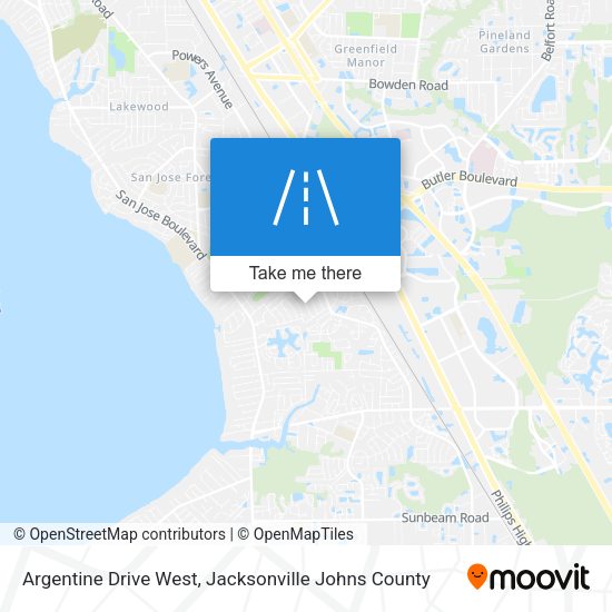 Mapa de Argentine Drive West