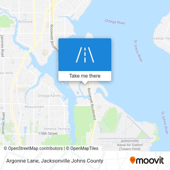 Mapa de Argonne Lane