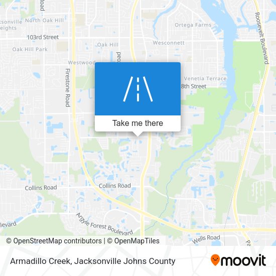 Armadillo Creek map
