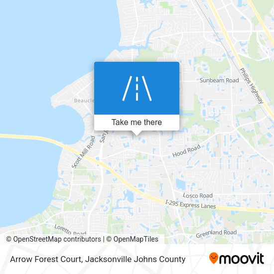 Mapa de Arrow Forest Court