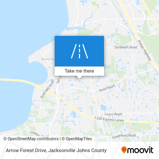 Arrow Forest Drive map
