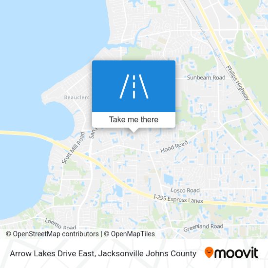 Mapa de Arrow Lakes Drive East