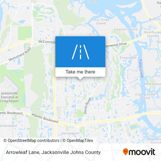 Arrowleaf Lane map