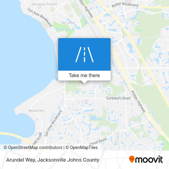 Mapa de Arundel Way