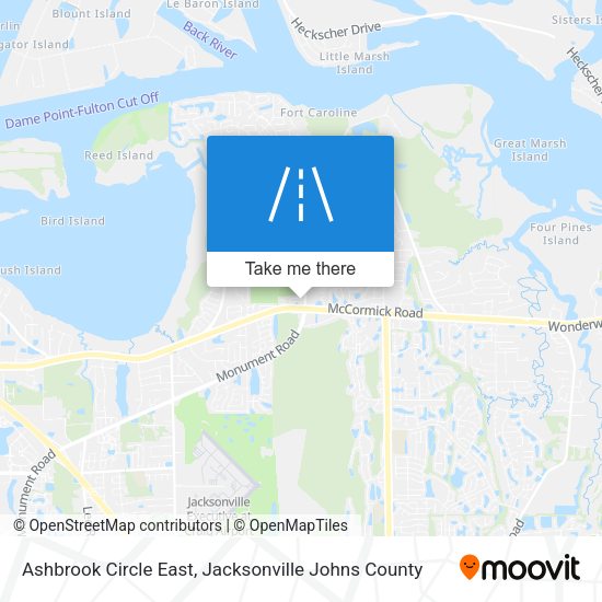 Ashbrook Circle East map