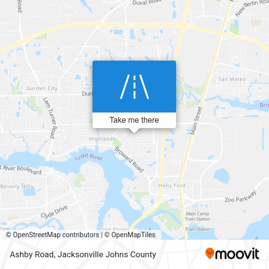 Mapa de Ashby Road